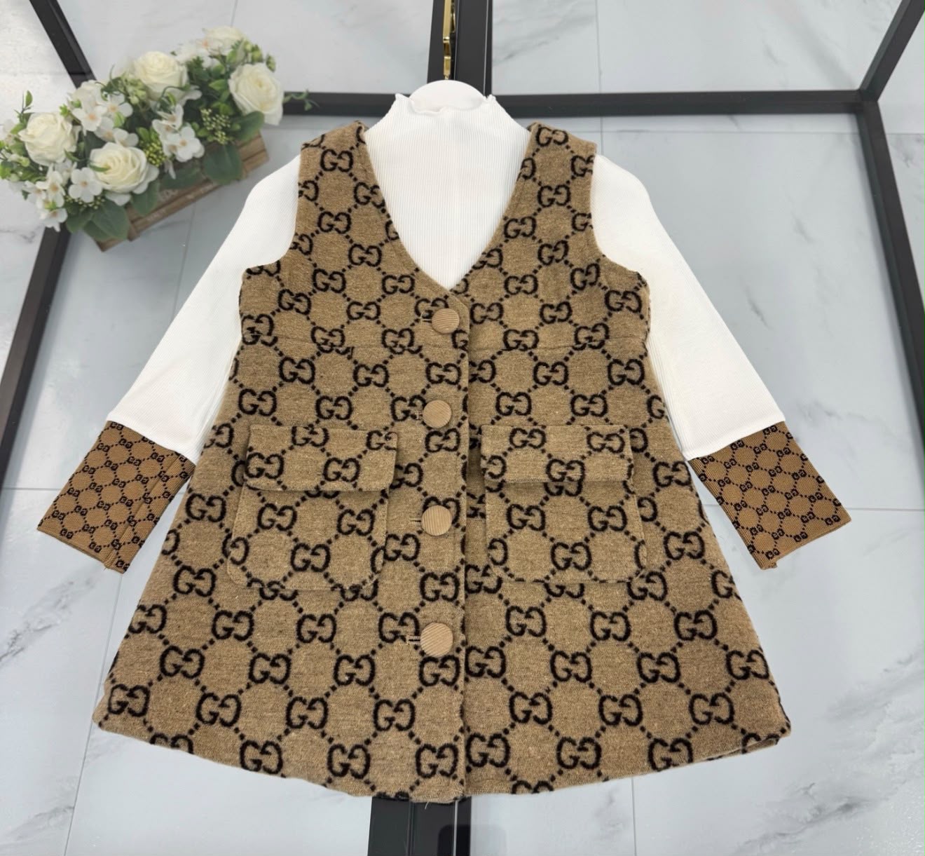 Conjunto Gucci De Niña White